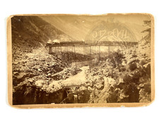 RARE 1800s Clear Creek Canyon Georgetown CO William Jackson Denver cabinet photo picture