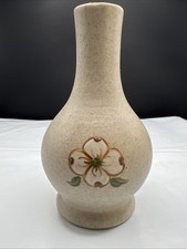 Vintage Pigeon Forge Pottery Dogwood Bud Vase Speckled Stoneware Signed Tennesse picture