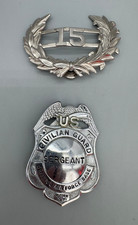 Vintage Cold War Era, Griffiss AFB Shield and Crest. Civilian Guard picture