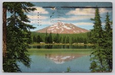 1948 South Sister Mtn Mirror Lake Oregon Vintage Postcard E.C. Kropp P38 picture