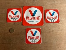 Valvoline Racing Motor Oil Decal Sticker Junk Drawer Lot Vintage 4 Total picture