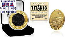Titanic Coin (Authentic Coal from the Wreck of the RMS Titanic) -  picture