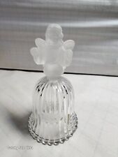 Goebel crystal glass bell 1980 Frosted Angel kneeling. Limited Edition picture