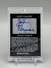 🤯 Topps Star Wars Galaxy Series 4 Lost Galaxy Yoda's World John Rheaume Auto 🤯 picture