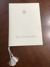 Vintage The Dorchester Luxury Hotel Restaurant Menu Park Lane Mayfair London picture