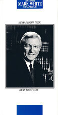 1982 Mark White for governor card stock handout Texas TX picture