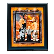 Undertaker & Shawn Michaels Autographed WrestleMania Deluxe Framed 8x10 Photo - picture