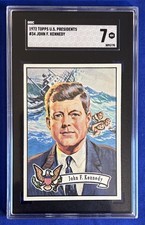 1972 Topps US Presidents John F Kennedy #34 SGC 7 picture