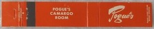 Vintage 10 Strike Matchbook Cover Pogue's Store Camargo Room Cincinnati Oh Ohio picture