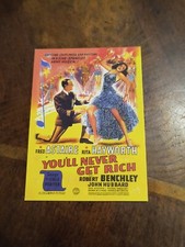 YOU'LL NEVER GET RICH 2007 BREYGENT 1941 REG. SIZE POSTER GLITTER CARD #25 picture