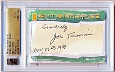 2012 Famous Fabrics Music Music Music Joe Termini Cut Auto (1/1) - Banjo Violin picture