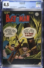 Batman #30 - CGC 4.5 - White Pages - WW2 Cover - Penguin Story - 1st Ally Babble picture