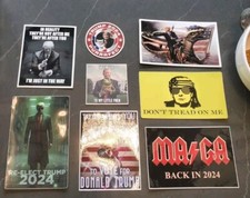 TRUMP 2024 STICKERS (8) HUGE VARIETY PACK 5-YR WARRANTY *WORLDWIDE 🌐 SHIPPING* picture