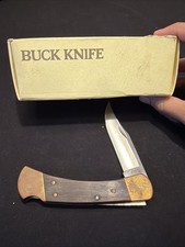 VINTAGE 1974-80 BUCK 110 KNIFE LIGHTLY USED IN BOX D2 picture