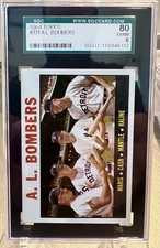 1964 Topps #331 A.L. Bombers Graded Mantle Maris Cash Kaline Card picture