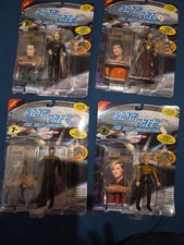 Playmates Star Trek TNG Action Figures Lot Tasha Yar, Data, Geordi, Lwaxana Troi picture