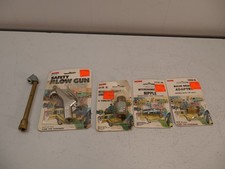 VINTAGE ACME TOOLS LOT AIR BLOW GUN, FITTINGS, MILTON TIRE INFLATOR NEW picture