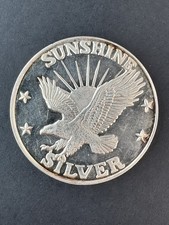 Sunshine Mining 5 oz Silver Round RARE No Date picture