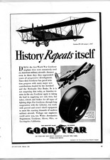 Vintage 1941 Aviation Print Ad - GOODYEAR Tires picture