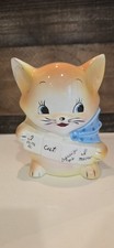 Vintage Rubens Originals Japan 1950s MCM Anthropomorphic Cat Planter Brown Kitty picture