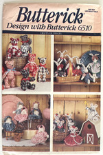 1990's Butterick Little Friends Pattern 6510 UNCUT picture