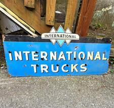 Old International Harvester Advertising Original porcelain Sign  picture