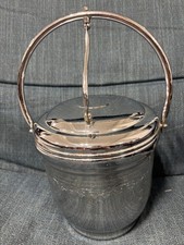 Original Vintage 1950s/1960s United Solid Brass Co. Chromium Ice Bucket  picture