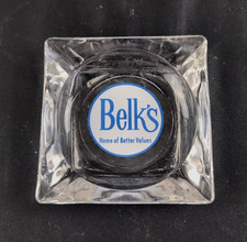 Vintage Belk’s Stores Advertising Ashtray Home of Better Values, 3.5