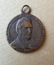 Vintage 1937 John Deere Centennial Medal Fob 1837-1937 Steel Plow Anniversary picture