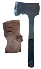 Vintage Utica Sportsman Compact Hatchet Camping Axe 10” Length 4 1/8” Bit Width picture
