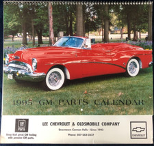 1995 GM Parts Classic Cars Wall Calendar Chevy Dealership Advertising picture