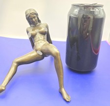 Art Deco Erotic Nudes Girl Real Bronze Sculpture Hot Cast Figurine Figure XPWF31 picture