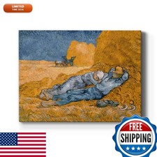 Renditions Gallery The Siesta by Vincent Van Gogh Canvas Print 36x48 picture