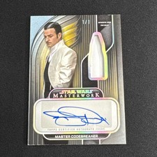 2025 Topps Star Wars Masterwork Codebreaker Justin Theroux Pen Relic 1/1 Error picture