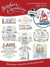 Stitcher's Revolution Iron-On Transfers-Lake Life picture