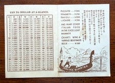 Vintage 1940s US Navy Yokosuka Base Japan Menu Map Post War Occupation USN picture