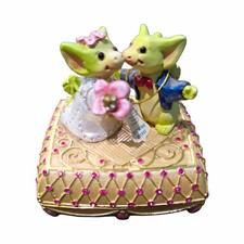 Wedding Wishes Dragon Hinged Lidded Resin Trinket Box Small Decorative 3D picture