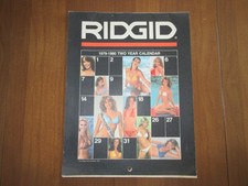 VINTAGE 1979-80 RIDGID TOOLS PINUP CALENDAR CLASSIC SWIMSUIT MODELS RARE picture
