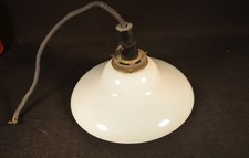 JAPANESE VINTAGE C.1920'S HAND BLOWN PENDANT GLASS CEILING LAMP LIGHT picture