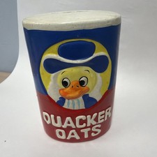 Vintage Quacker Oats Ceramic Coin Bank 1970s Wacky Packages Advertising Parody  picture