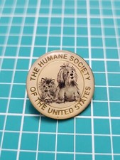 Vtg The Humane Society Of The United States Gold Tone Lapel Pin picture