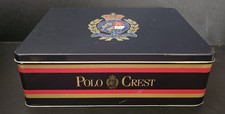 VTG 90s Y2K Ralph Lauren Polo Crest Cologne Tin Embossed Keepsake Storage Box picture