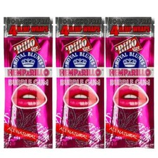 Hemparillo Rillo Size Organic Rolling Papers BUBBLEGUM (3 Pouches, 12 Total) picture