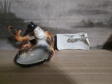 Vintage 1961 Cal Themes Inc. U.S.A. Ceramic Monkey Men’s Dresser Caddy/ ash tray picture