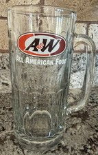 Vintage 2004 Original A&W Root Beer Float Glass Mug All American Food Collection picture