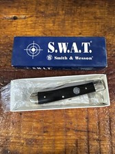 Vintage S.W.A.T. Smith & Wesson Large Trapper Buffalo Horn Handles. CH501BH picture
