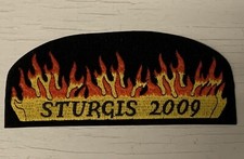 Sturgis Motorcycle Rally 2009 Patch Measures 6” Wide By 2 1/2” Tall ~ SHIPS FREE picture