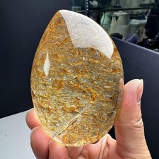 268g Natural yellow gum flower Quartz Freeform raw stone reiki Crystal Decor picture