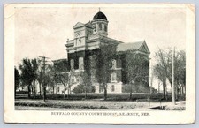 Antique Nebraska Postcard KEARNEY Buffalo County Court House 1911 picture