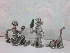 1980 KFS Spoontiques Pewter Figurines POPEYE Eugene the jeep OLIVE OYL picture